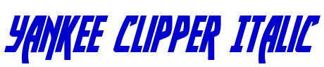 Yankee Clipper Italic लिपि